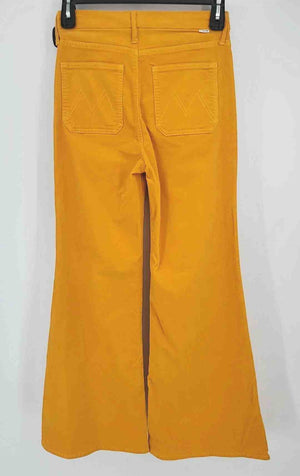 MOTHER Yellow Corduroy Ribbed Size MEDIUM (M) Pants