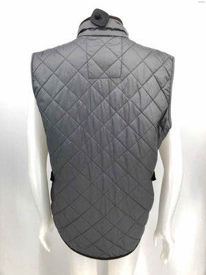 PETER MILLAR Gray Puffer Quilted Vest Women Size MEDIUM (M) Jacket