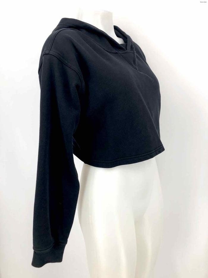 LULULEMON Black Crop Pullover Hoodie Size 6  (S) Activewear Top