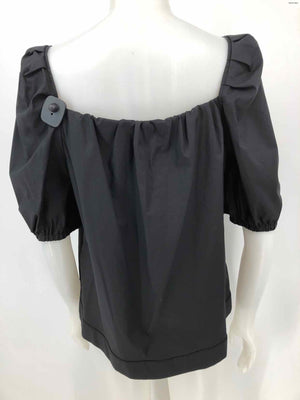 FINLEY Black Puff Sleeves Size LARGE  (L) Top