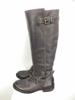 enzo angiolini Brown Leather Upper Tall Shoe Size 6-1/2 Boots