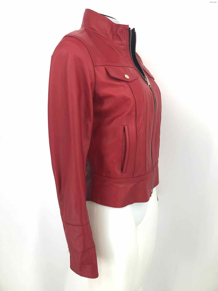 BEST Red Black Zip Up Women Size SMALL (S) Jacket