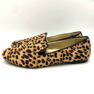 BIRDIES Tan Brown Fur Leather Flats Shoe Size 9-1/2 Shoes