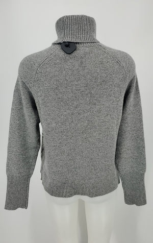 J CREW Gray White Wool Blend Turtleneck Longsleeve Size MEDIUM (M) Sweater