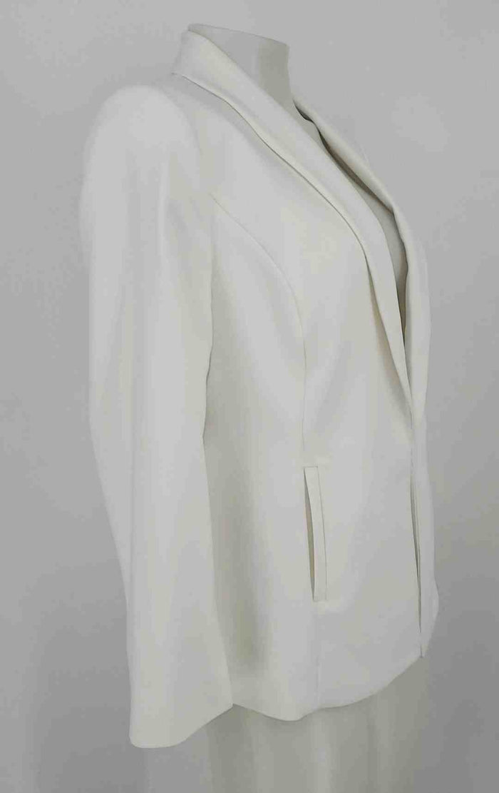 CHICO'S White Blazer Women Size 4/6  (S) Jacket