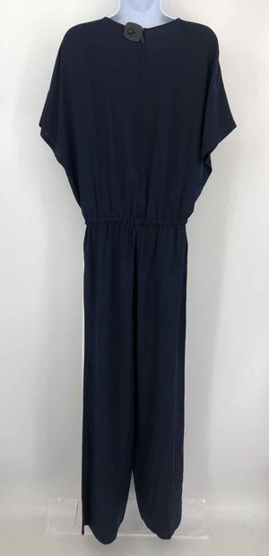 TORY BURCH Navy White Silk Pants Size SMALL (S) Jumpsuit