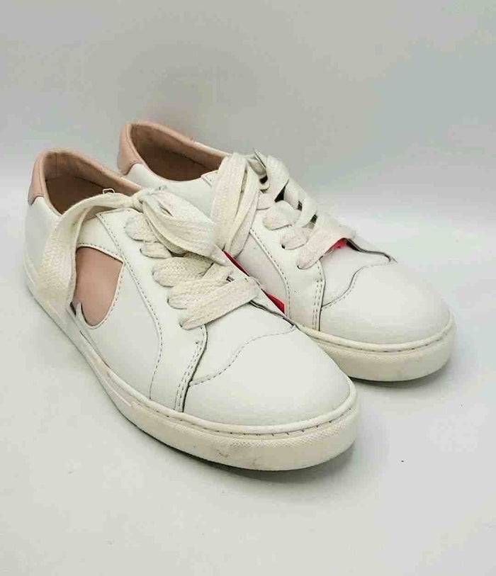 KATE SPADE White Pink Sneaker Shoe Size 7-1/2 Shoes