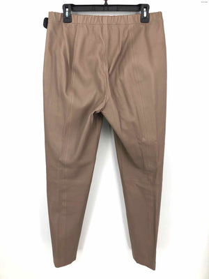 ST. JOHN Beige Leather Slim Size 10  (M) Pants