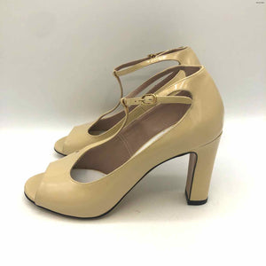 CHLOE Nude Patent Leather Made in Italy 3" Chunky Heel Shoe Size 36 US: 6 Shoes