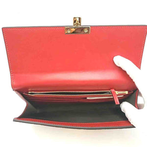 GUCCI Red Goldtone Leather Has tag! Clutch Clutch