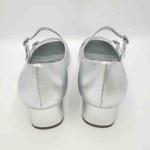 STUART WEITZMAN Silver Leather Mary Jane Heels Shoe Size 12 Shoes