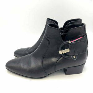 AQUATALIA Black Leather Bootie Shoe Size 7-1/2 Shoes