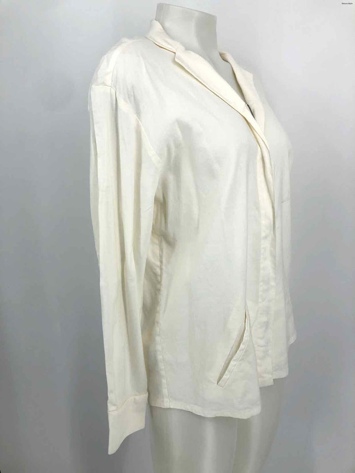 PIAZZA SEMPIONE White Half zip Collar Size SMALL (S) Top