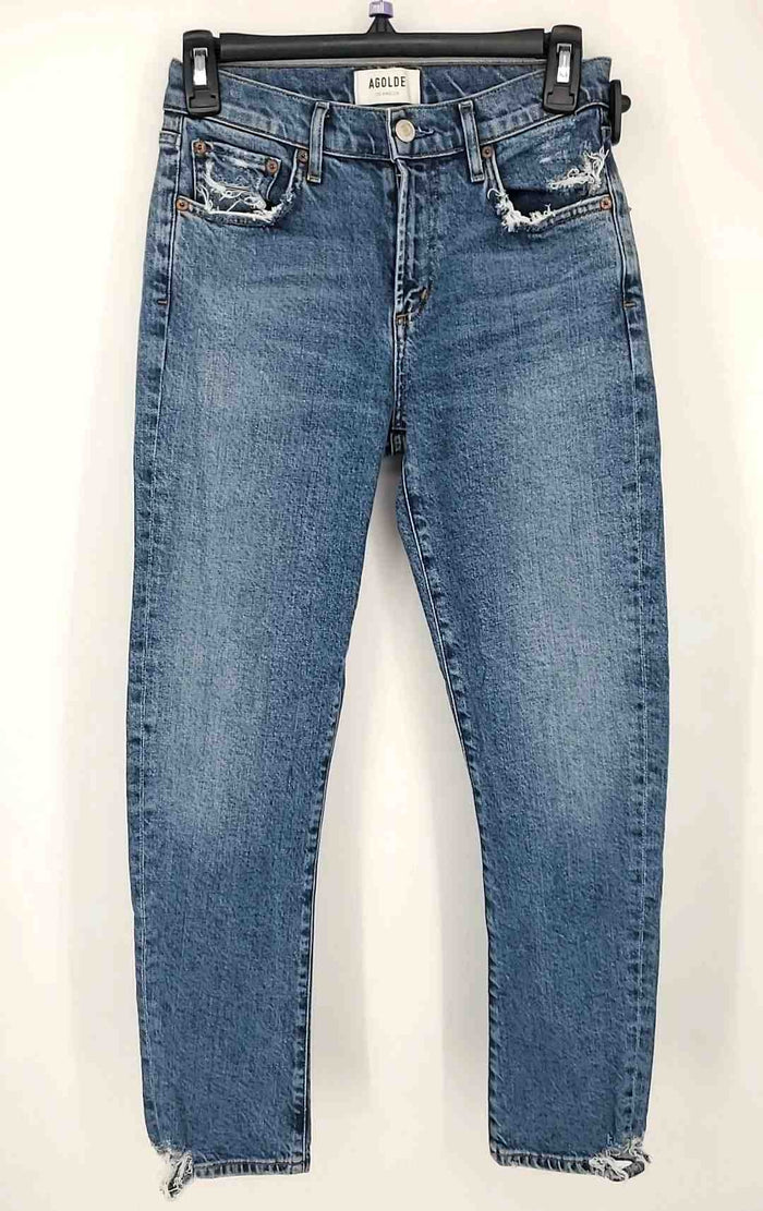 AGOLDE Blue Denim Mid Rise - Skinny Size 24 (XS) Jeans