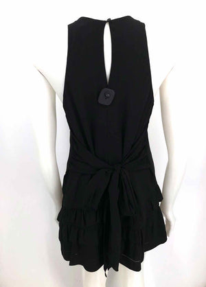 IRO Black Silk Tank Tiered Size SMALL (S) Dress