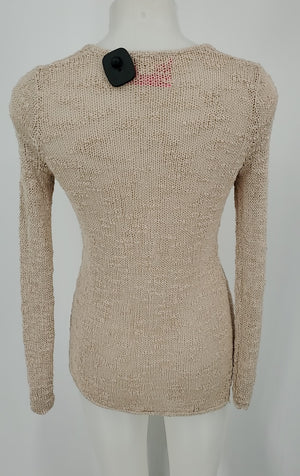 HELMUT LANG Beige Woven Longsleeve Size SMALL (S) Top