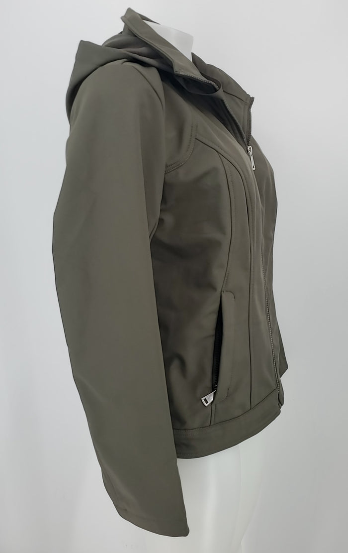 SEBBY COLLECTION Forest Green Zip Front Women Size MEDIUM (M) Jacket