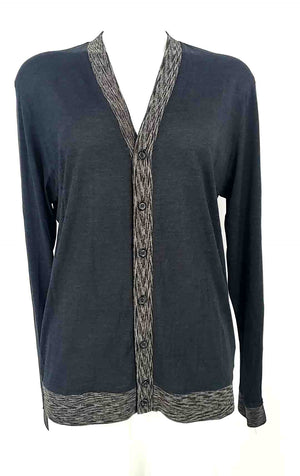 BOSS Black Gray Longsleeve Cardigan Size SMALL (S) Sweater