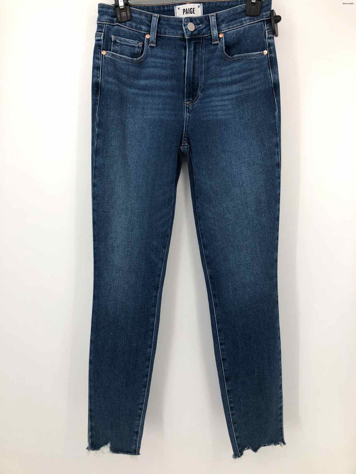 PAIGE Blue Denim Ankle Fray Size 26 (S) Jeans