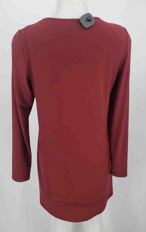 JOSEPH RIBKOFF Burgundy Longsleeve Size 10  (M) Dress