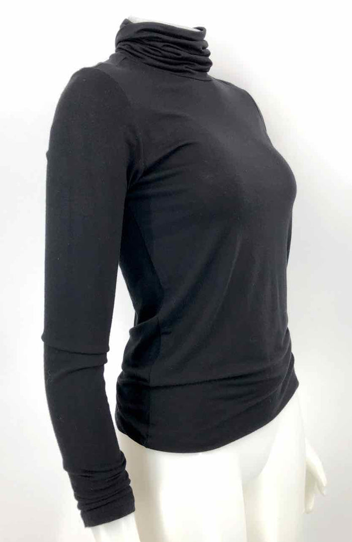 L'AGENCE Black Turtleneck Longsleeve Size SMALL (S) Top