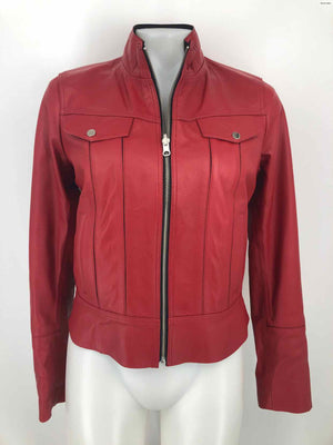 BEST Red Black Zip Up Women Size SMALL (S) Jacket