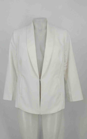 CHICO'S White Blazer Women Size 4/6  (S) Jacket