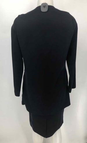 PETER COHEN Navy Cashmere Jacket & Skirt Size MEDIUM (M) 2PC Set