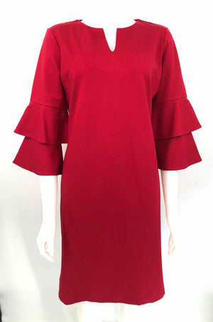 J MCLAUGHLIN Red 3/4 Sleeve Size LARGE  (L) Dress