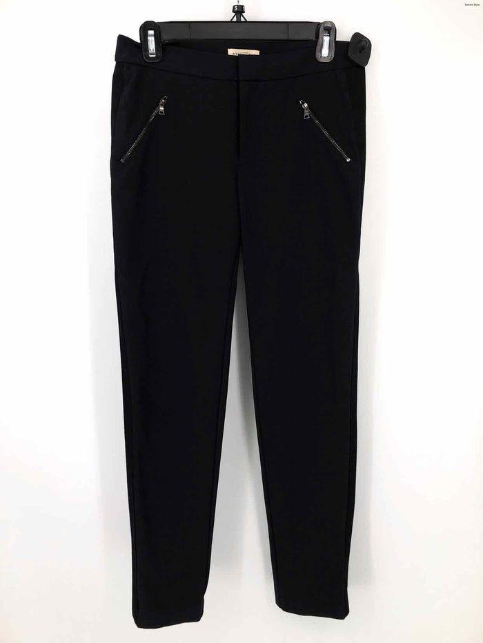 REBECCA TAYLOR Navy Black Trim Side Design Slacks Size 6  (S) Pants