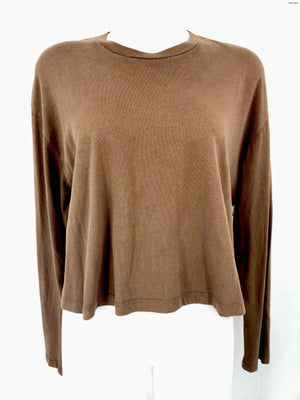 A GOLD E Brown Longsleeve Size LARGE  (L) Top