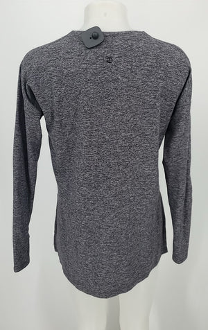 LULULEMON Dk Gray Heathered Longsleeve Size SMALL (S) Activewear Top