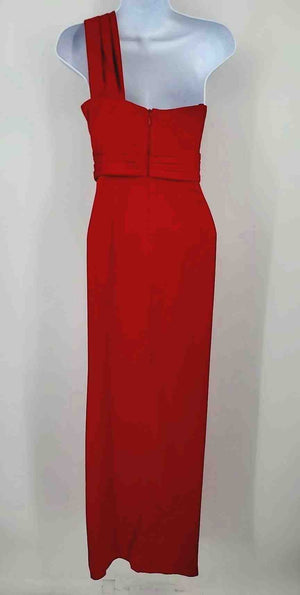 BCBG Red Satin Evening Gown Size 2  (XS) Dress