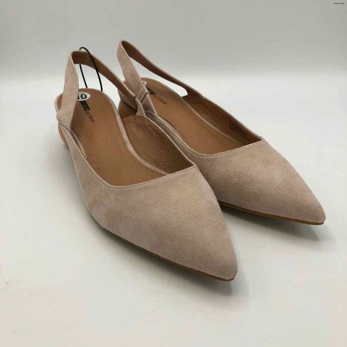 MATIKO Lt Pink Beige Suede Pointed Toe Heels Shoe Size 41 US: 10 Shoes