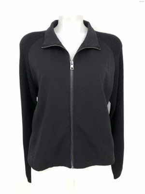 LOLA & SOHPIE Black Zip Front Women Size LARGE  (L) Jacket