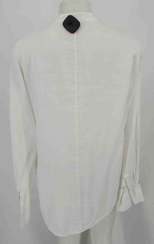 EQUIPMENT White Linen Button Up Longsleeve Size LARGE  (L) Top