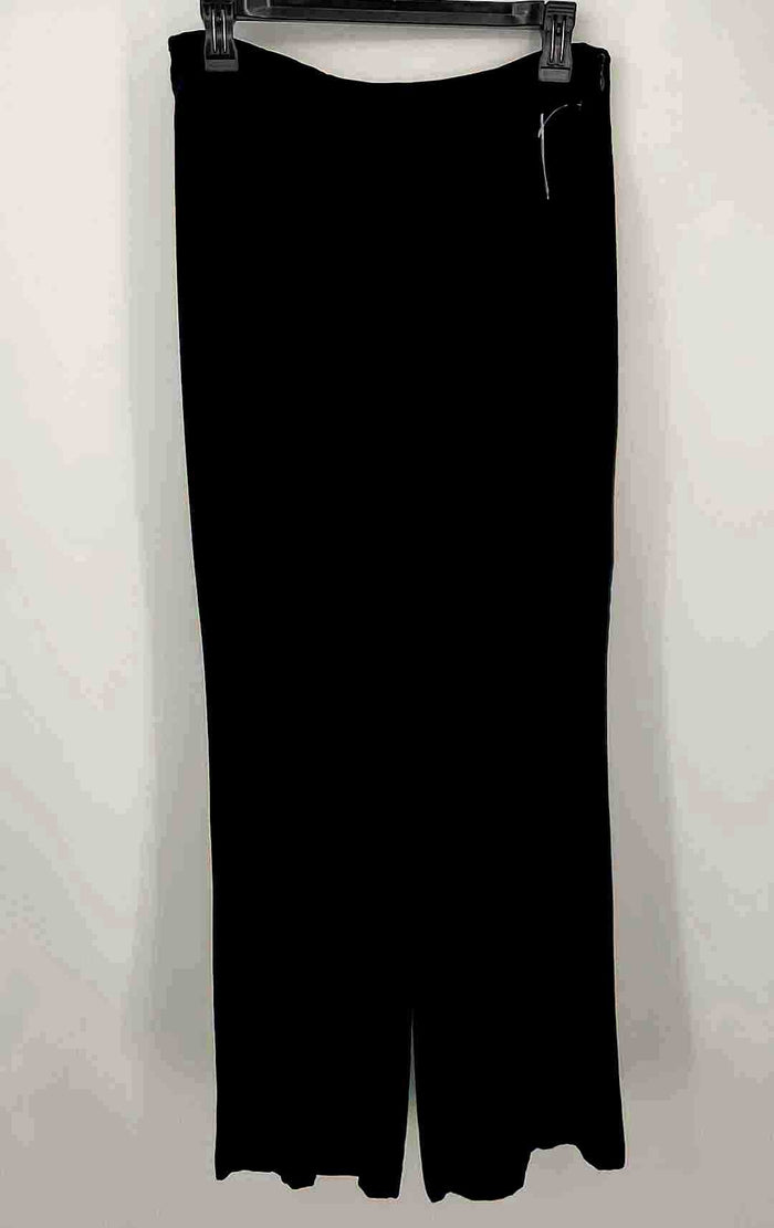 HARRARI Black Velvet Wide Leg Size 10  (M) Pants