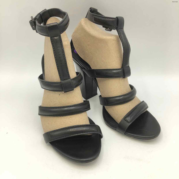 ALEXANDER WANG Black Leather 4" Heel Shoe Size 38.5 US: 8 Shoes