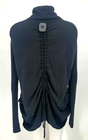 LULULEMON Black Gray Ruched Wrap Size SMALL (S) Activewear Sweater