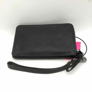 LONGCHAMP Black Leather Zip Around Wallet