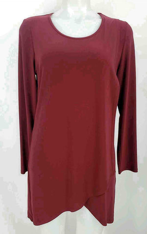 JOSEPH RIBKOFF Burgundy Longsleeve Size 10  (M) Dress