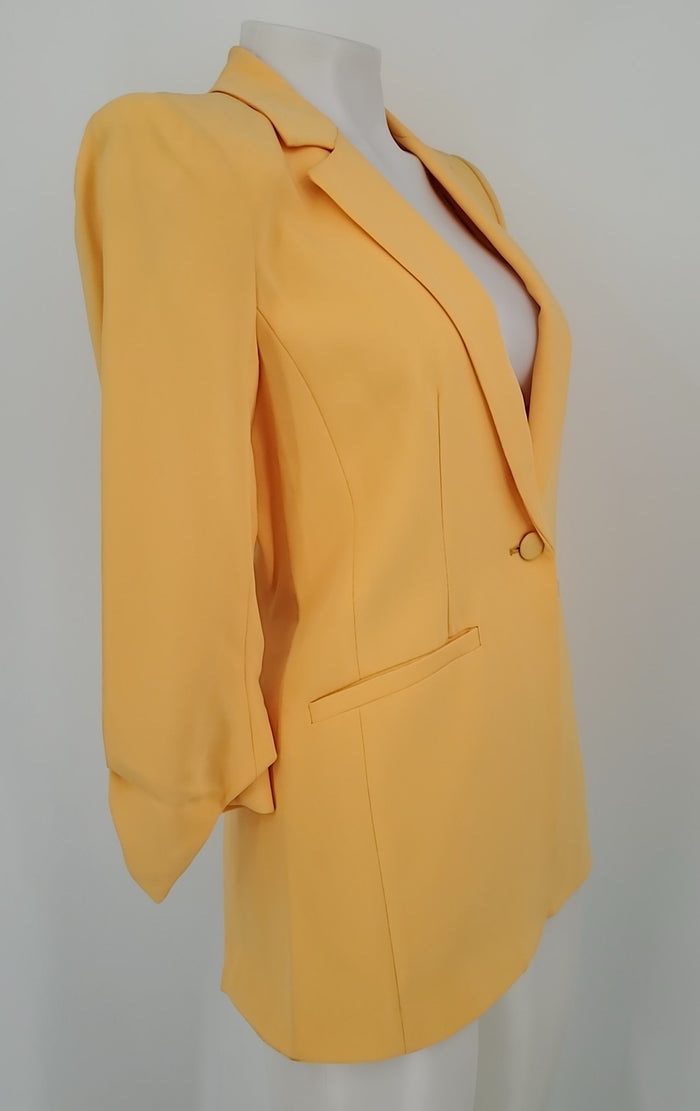 CINQ A SEPT Yellow Blazer Women Size 2  (XS) Jacket