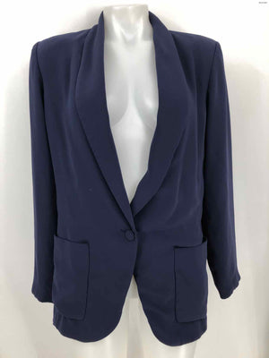 AMANDA UPRICHARD Navy Blazer Women Size LARGE  (L) Jacket