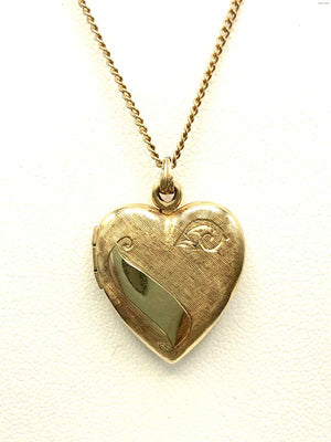 ESEMCO Gold Vintage Locket Heart 14k-Necklace