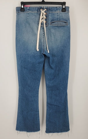 MOTHER Lt Blue Denim Boot Cut Size X-SMALL Jeans