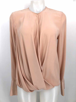 RAG & BONE Lt Pink Silk Longsleeve Size SMALL (S) Top