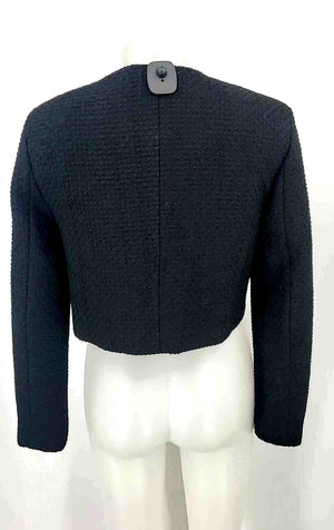 REFORMATION Black Knit Tweed Crop Women Size MEDIUM (M) Jacket