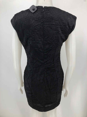 GESTUZ Black Print Short Sleeves Size SMALL (S) Dress