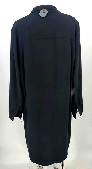 GERARD DAREL Black Longsleeve V-Neck Size X-LARGE Dress