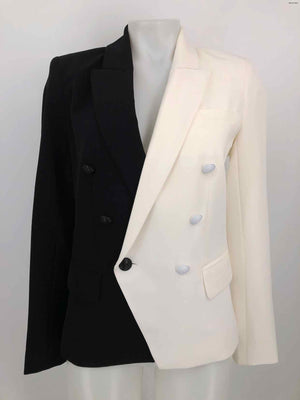 L'AGENCE Black White Blazer Women Size 2  (XS) Jacket